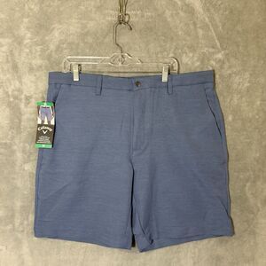 NWT Callaway Golf Shorts Opti-Dri Active Waistband Mens Size 38 UPF Blue